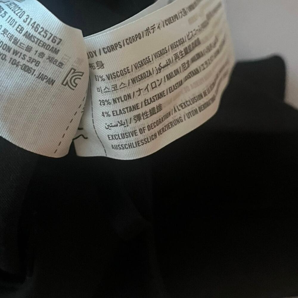 Abercrombie & Fitch A&F Black Tank Jumpsuit Romper Small Petite Shorts - Picture 6 of 6